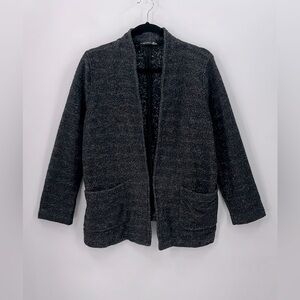 Black Tape Open Front Jacket